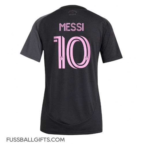 Inter Miami Lionel Messi #10 Fußballbekleidung Auswärtstrikot Damen 2025-26 Kurzarm